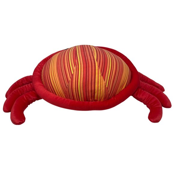Red Crab Plush Accent Pillow Orange Yellow Stripe  Pier 1 One Imports  26" Wide - Picture 5 of 9